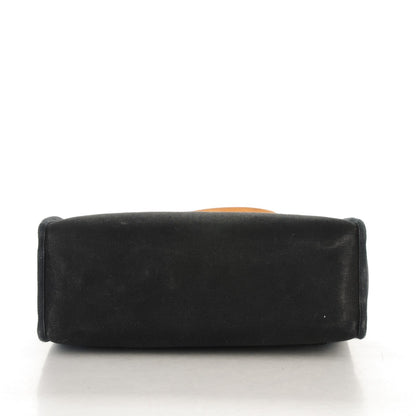 Hermes Toile Vache Calfskin Herbag 30 PM Black Natural 5 of 11