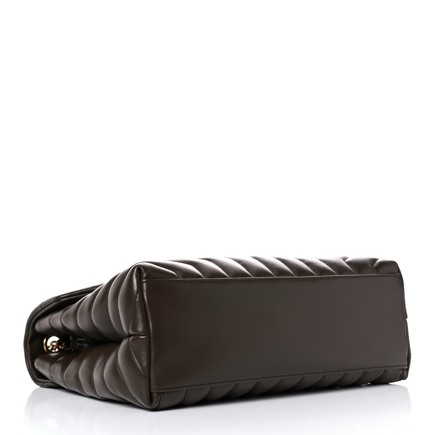 Saint Laurent Calfskin Y Quilted Monogram Medium Loulou Chain Satchel Soil Brown 4 of 15