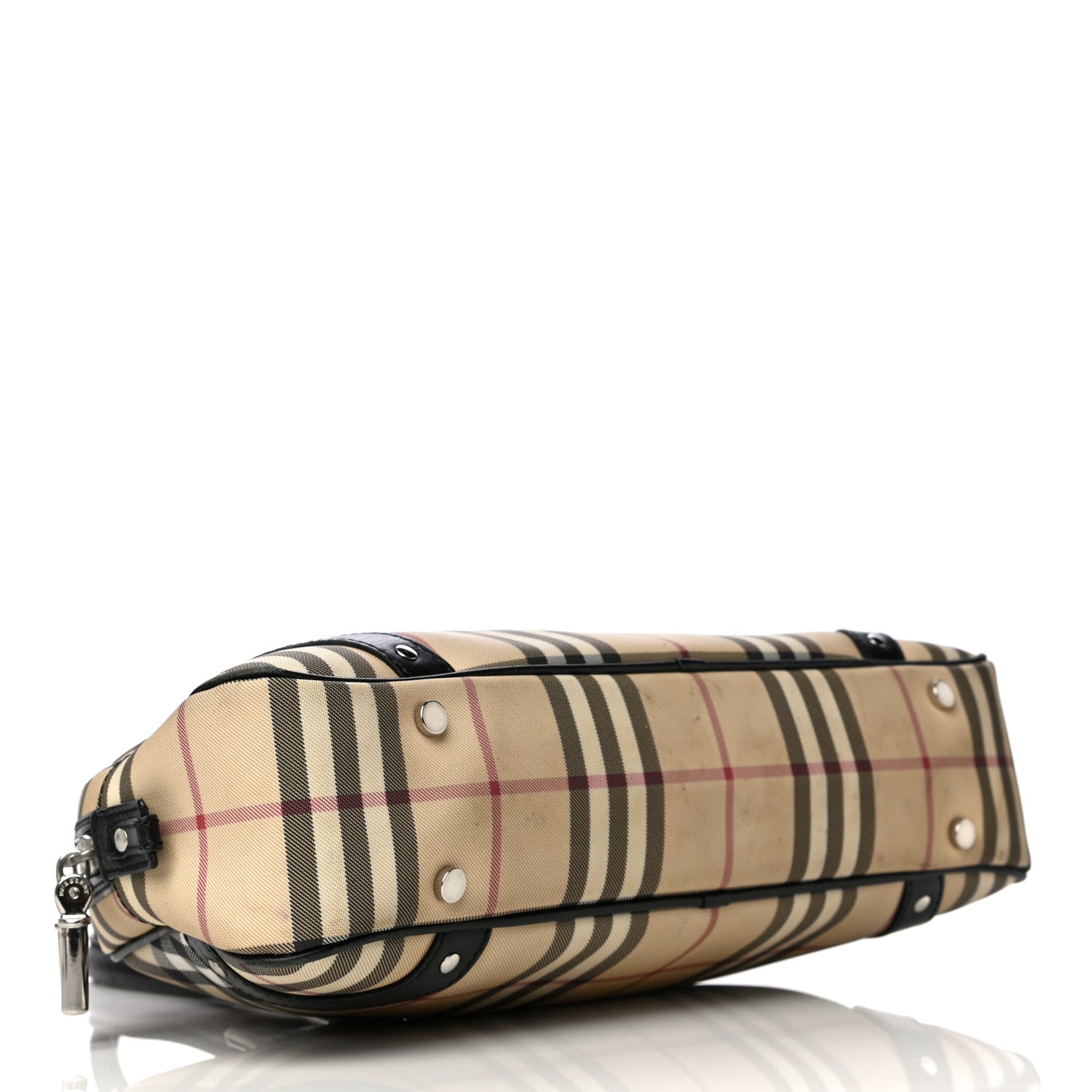 House Check Studded Bowler Black