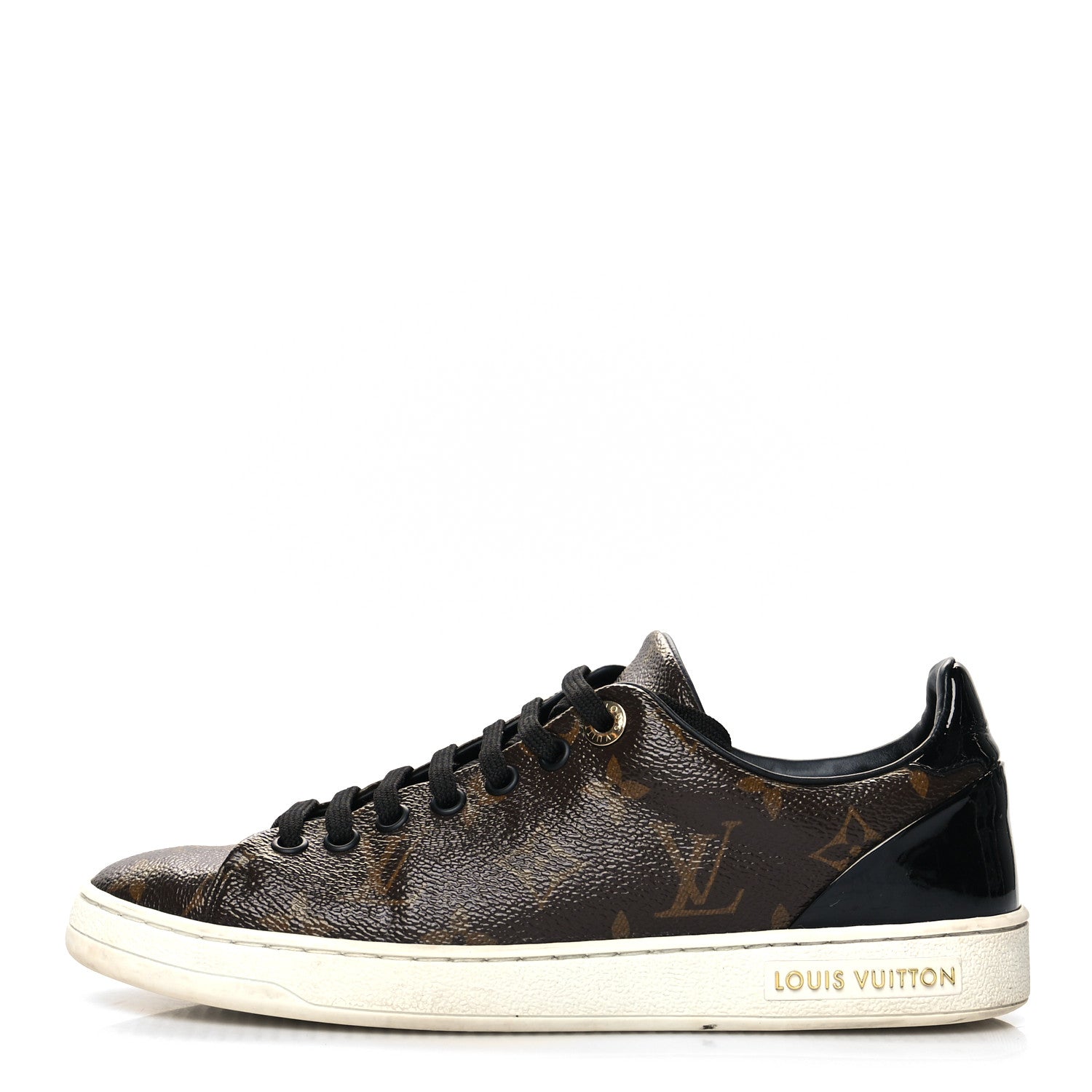 Louis Vuitton Patent Monogram Frontrow Sneakers 37 1 of 10