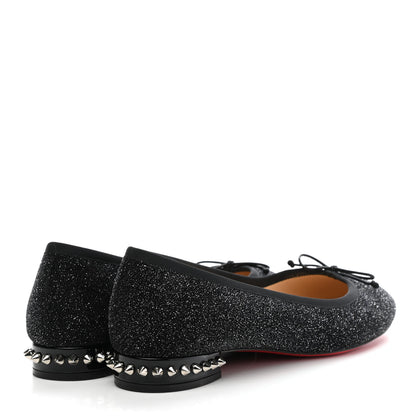 Christian Louboutin Lurex La Massine Flats 40.5 Black 4 of 10