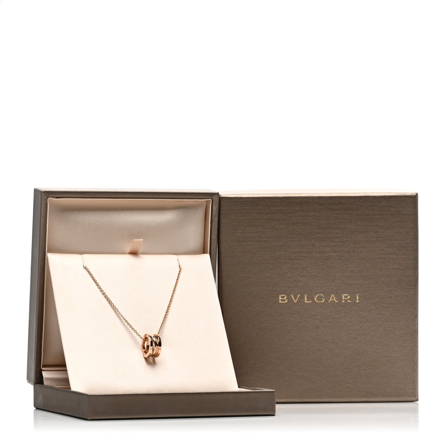 18K Rose Gold B.Zero1 Open Legends Pendant Necklace