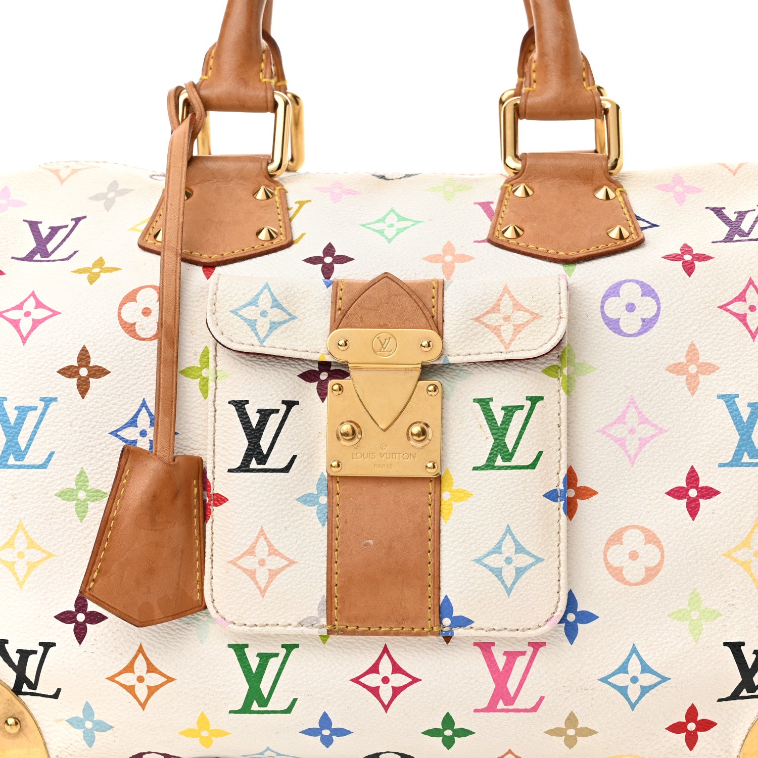 Louis Vuitton Monogram Multicolor Speedy 30 White 8 of 11