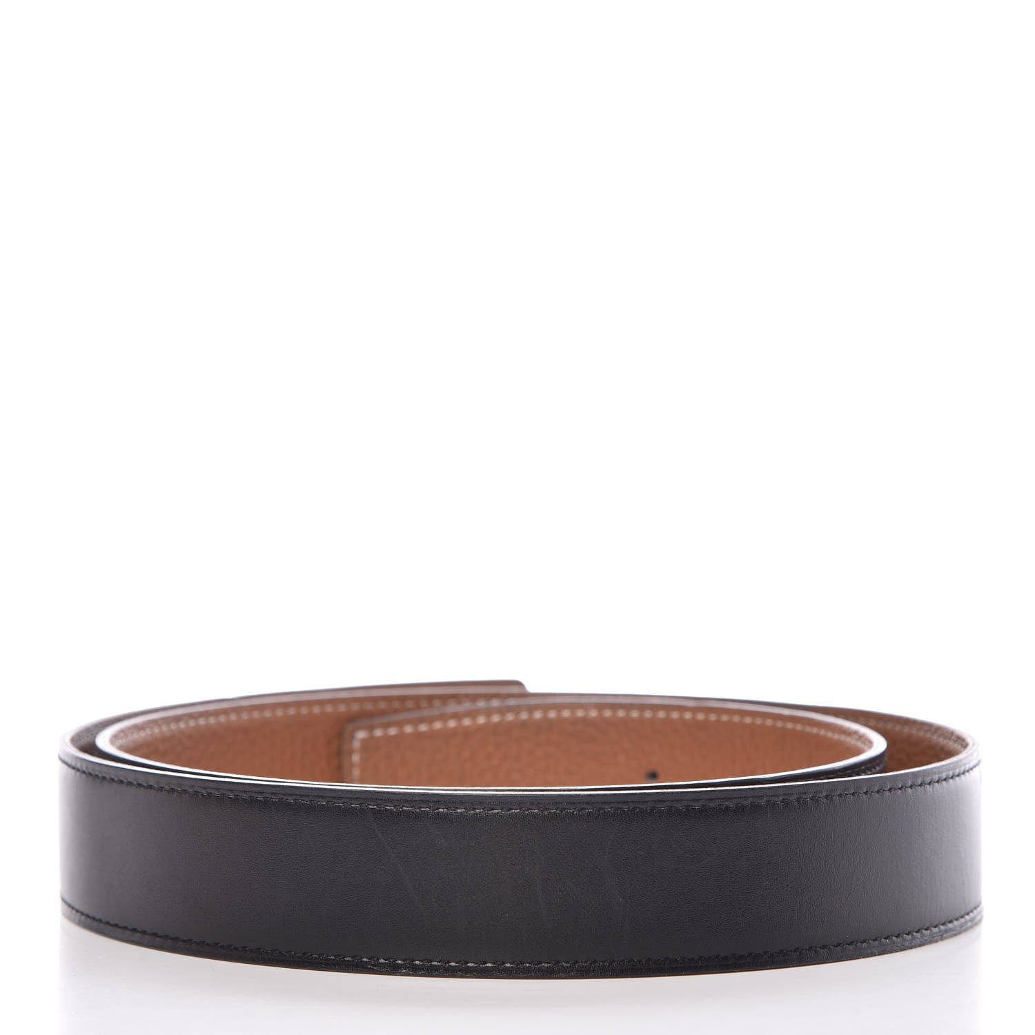 Hermes Box Togo 32mm Belt Strap 90 Black Gold 2 of 7
