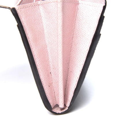 Louis Vuitton Damier Ebene Sarah Wallet NM Rose Ballerine 10 of 12