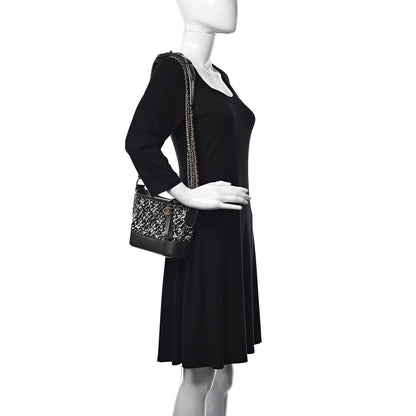 Chanel Sequin Calfskin Small Gabrielle Hobo Black 2 of 10