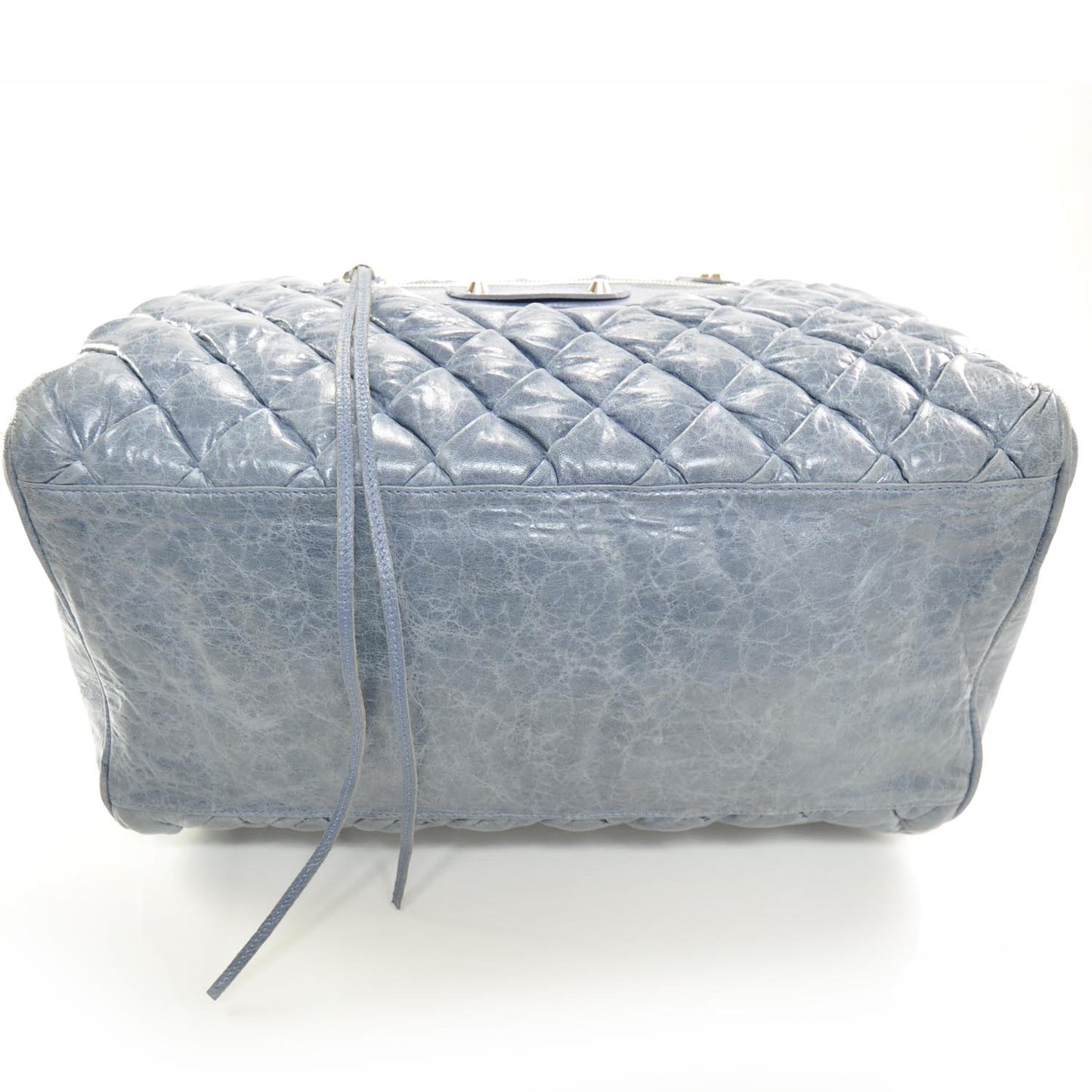 Agneau Quilted Matelasse GM Cornflower Bleu