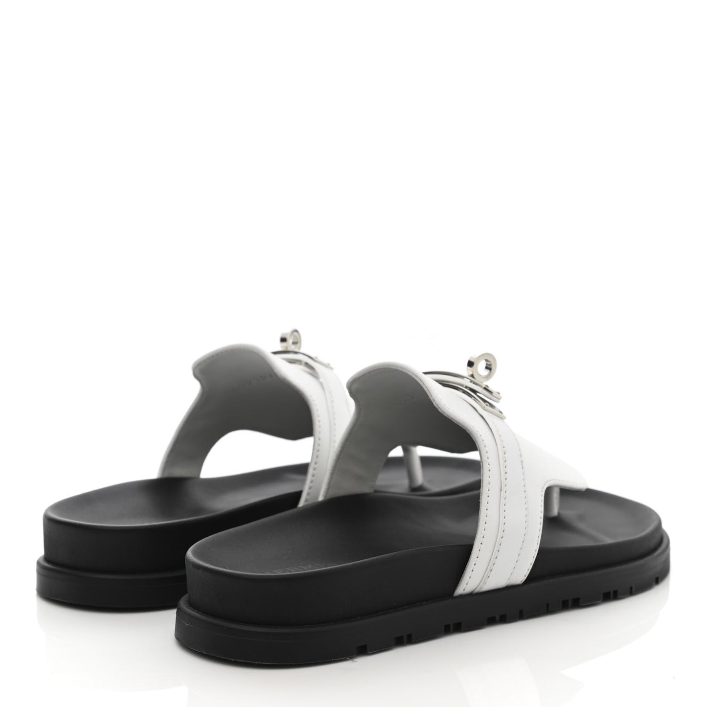 Calfskin Womens Empire Sandals 35 White