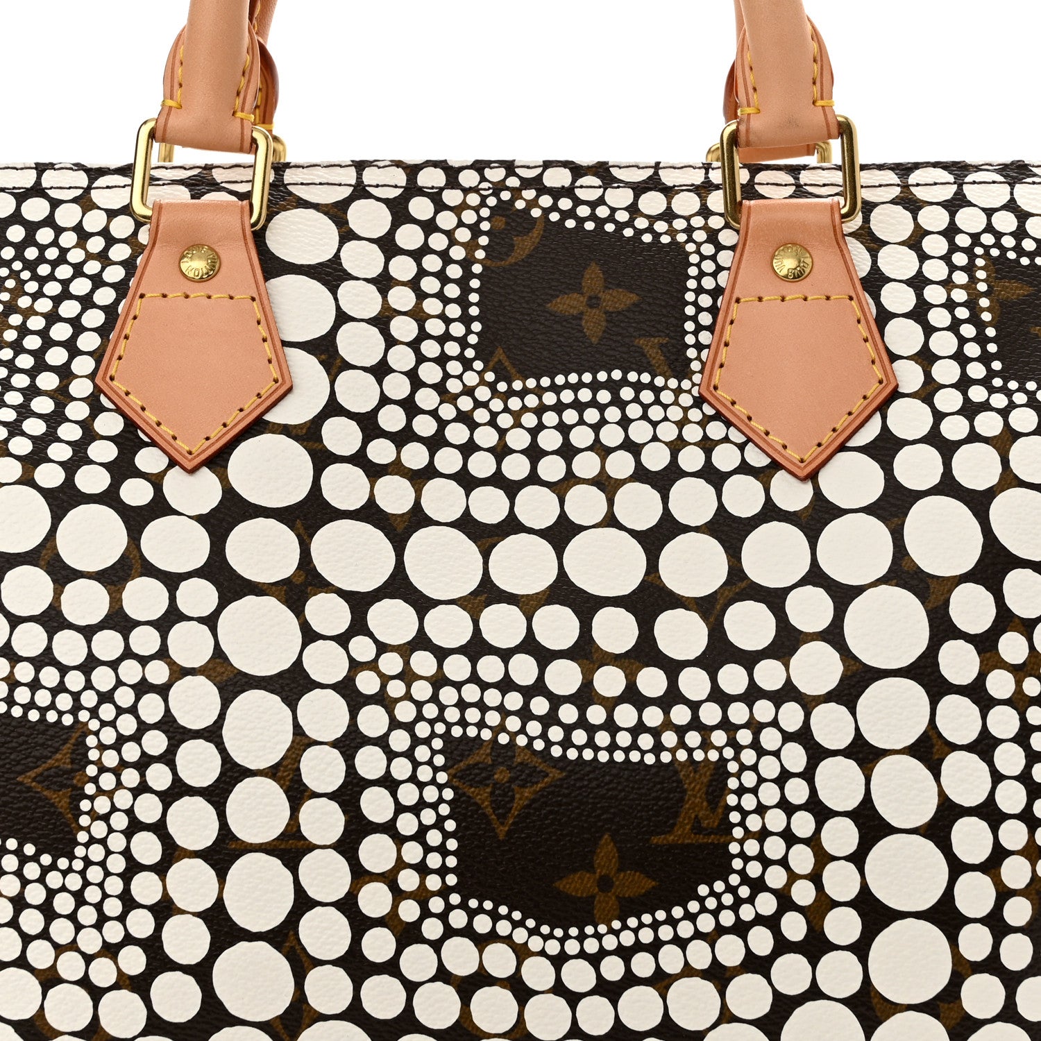 Louis Vuitton Monogram Kusama Town Speedy 30 White 7 of 10