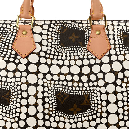Louis Vuitton Monogram Kusama Town Speedy 30 White 7 of 10
