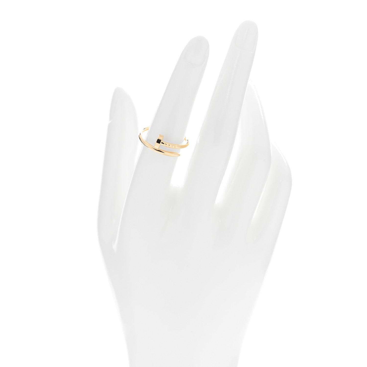 Cartier 18K Yellow Gold Small Juste Un Clou Ring 54 6.75 2 of 5