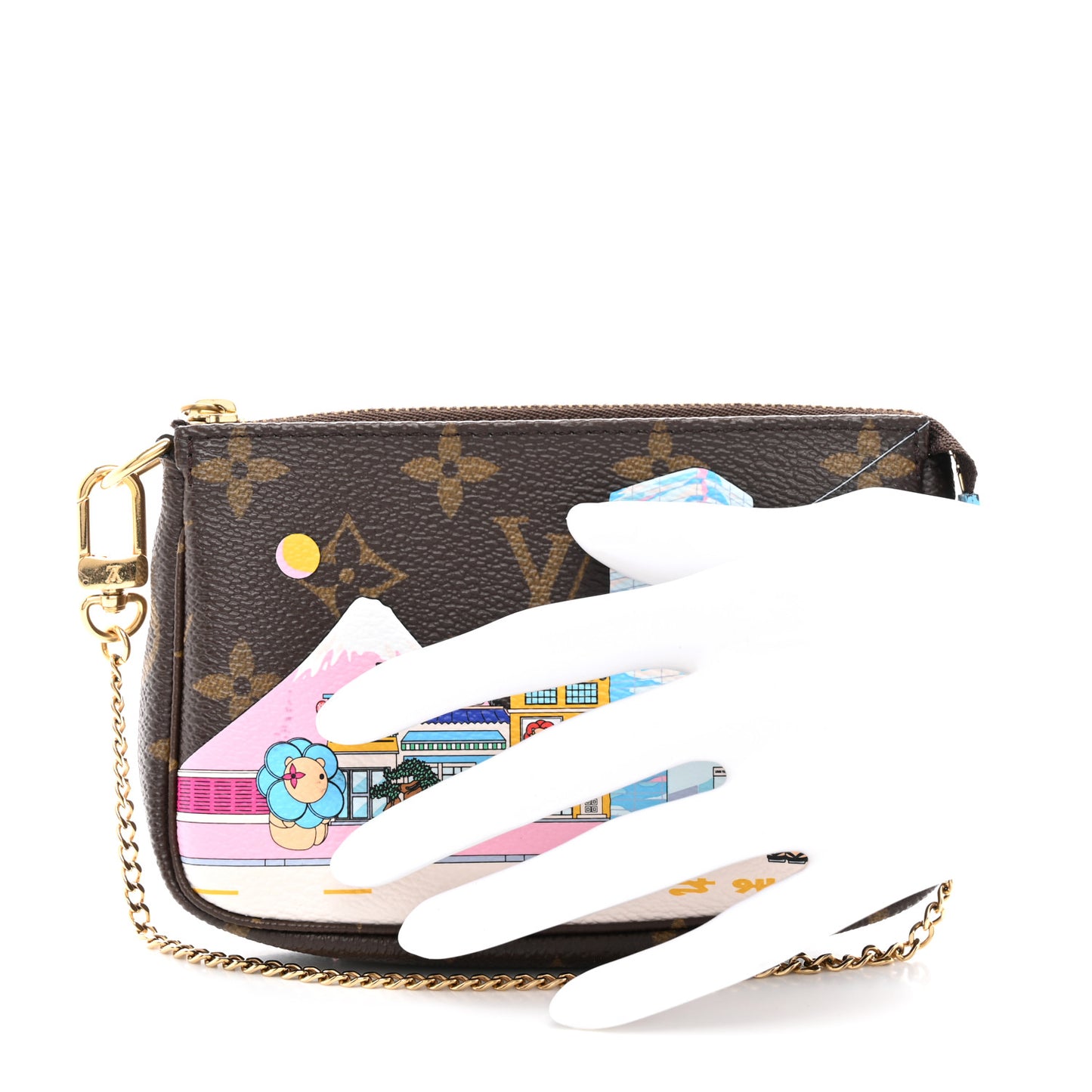 Monogram 2022 Christmas Animation Tokyo Mini Pochette Accessories Blue
