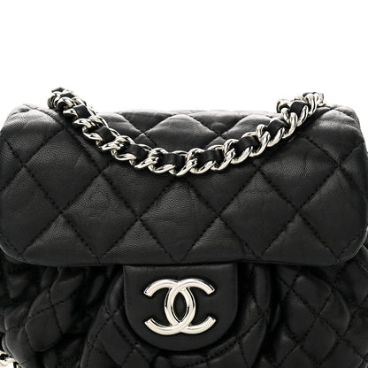 Chanel Washed Lambskin Quilted Mini Chain Around Flap Black 8 of 19