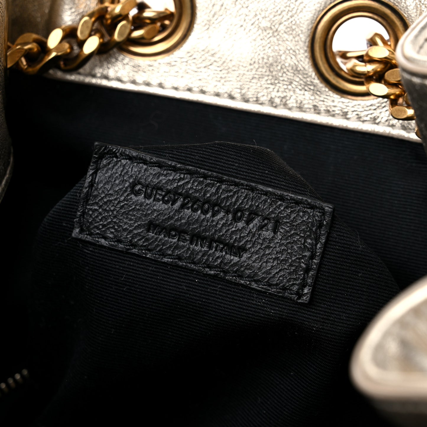 Lambskin Matelasse Monogram Joe Backpack Pale Gold