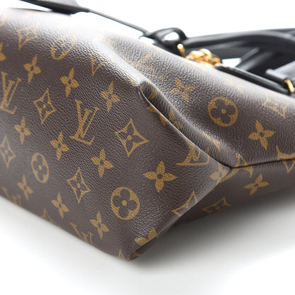 Louis Vuitton Monogram Flower Zipped Tote PM Black 9 of 10