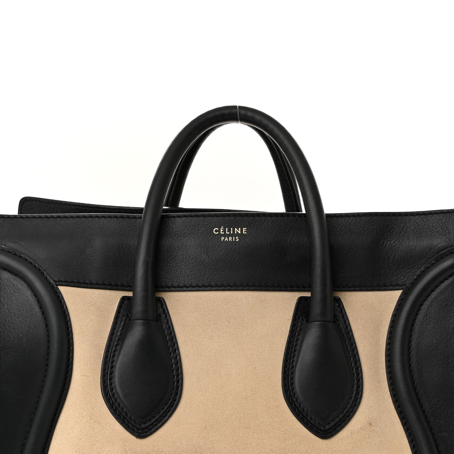 Celine Smooth Calfskin Suede Mini Tri-Color Luggage Light Beige 8 of 11