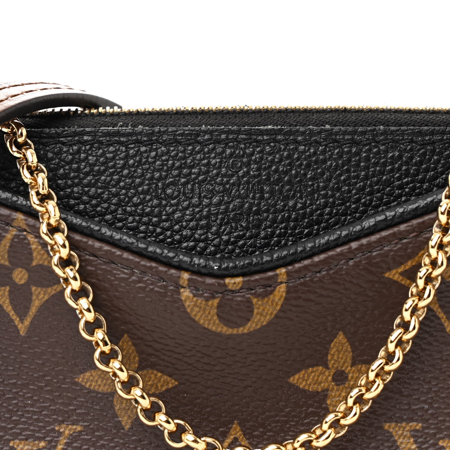 Louis Vuitton Monogram Pallas Clutch Black 8 of 11