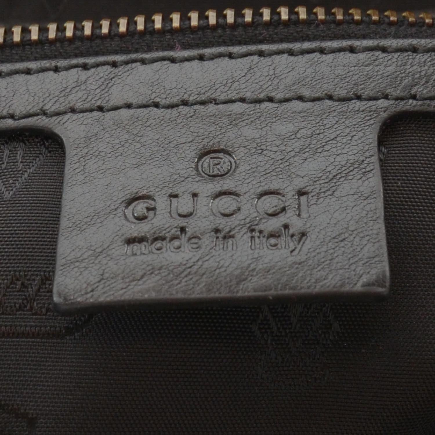 Gucci Leather Large Babouska Tote Black 5 of 7