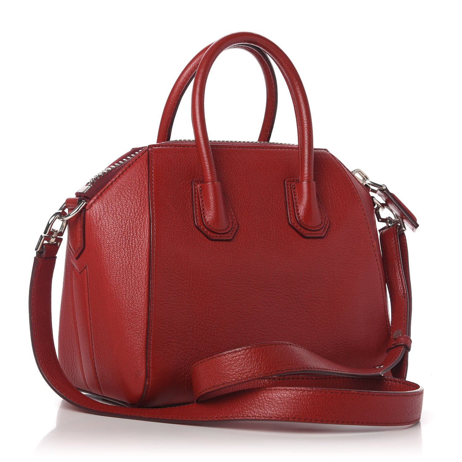 Givenchy Sugar Goatskin Mini Antigona Dark Red 3 of 10