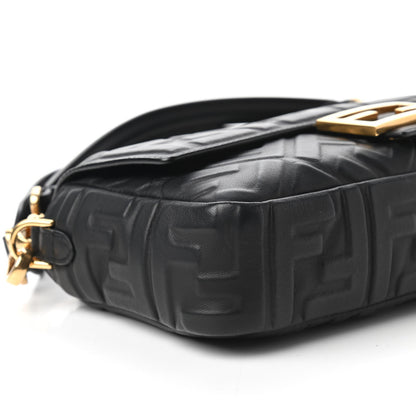 Fendi Nappa FF 1974 Embossed Baguette Black 6 of 10