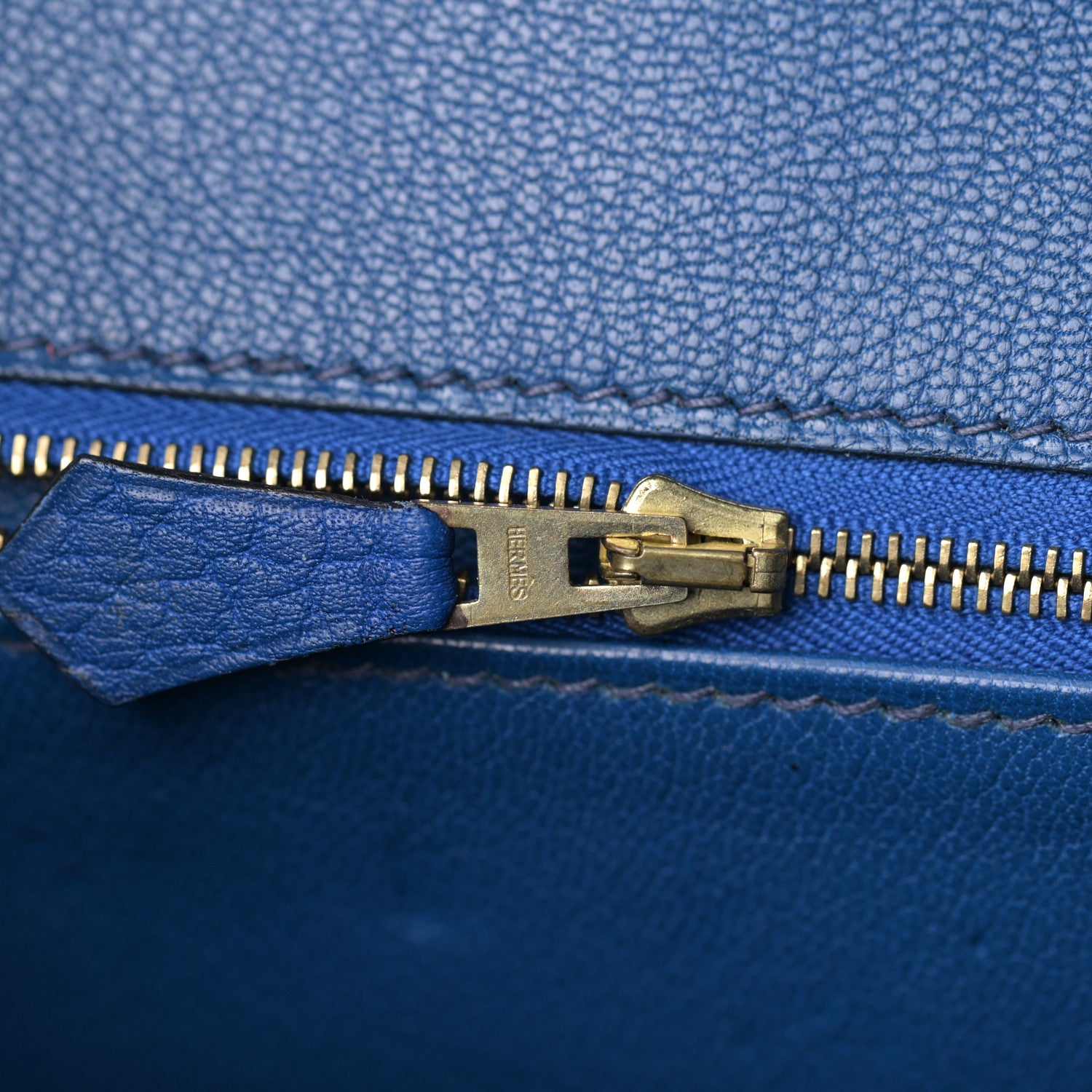 Hermes Togo Birkin 35 Bleu France 14 of 32