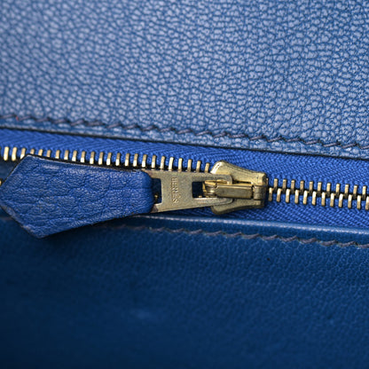 Hermes Togo Birkin 35 Bleu France 14 of 32