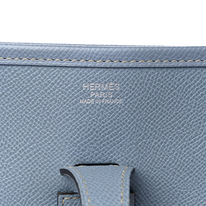 Hermes Epsom Evelyne III PM Bleu Lin 6 of 11