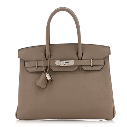 Hermes Togo Birkin 30 Gris Tourterelle 1 of 10