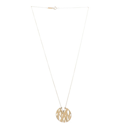 Tiffany 18K Yellow Gold Small Atlas Round Medallion Pendant Necklace 3 of 6
