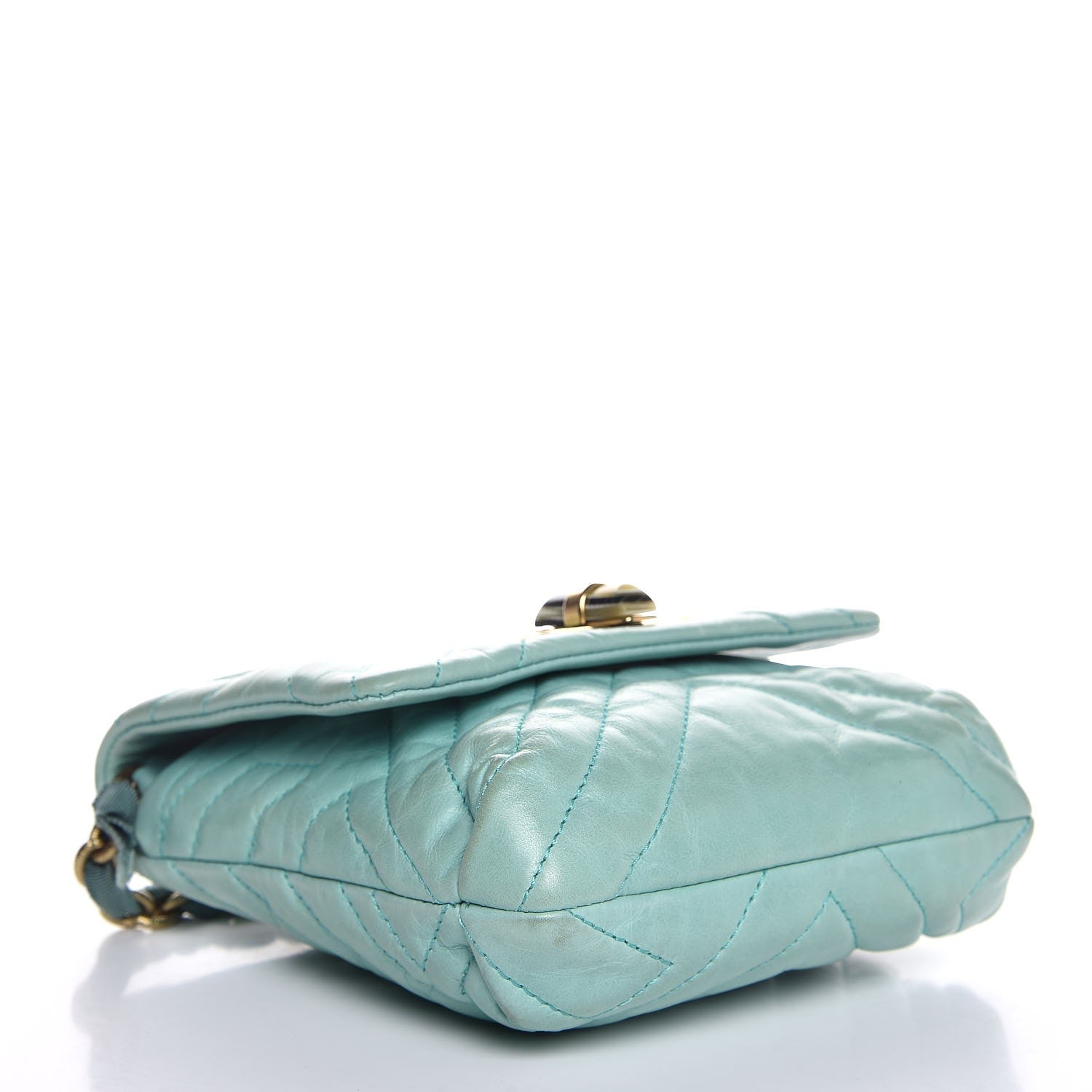 Lanvin Calfskin Quilted Mini Happy Pop Crossbody Vert Clair 4 of 11