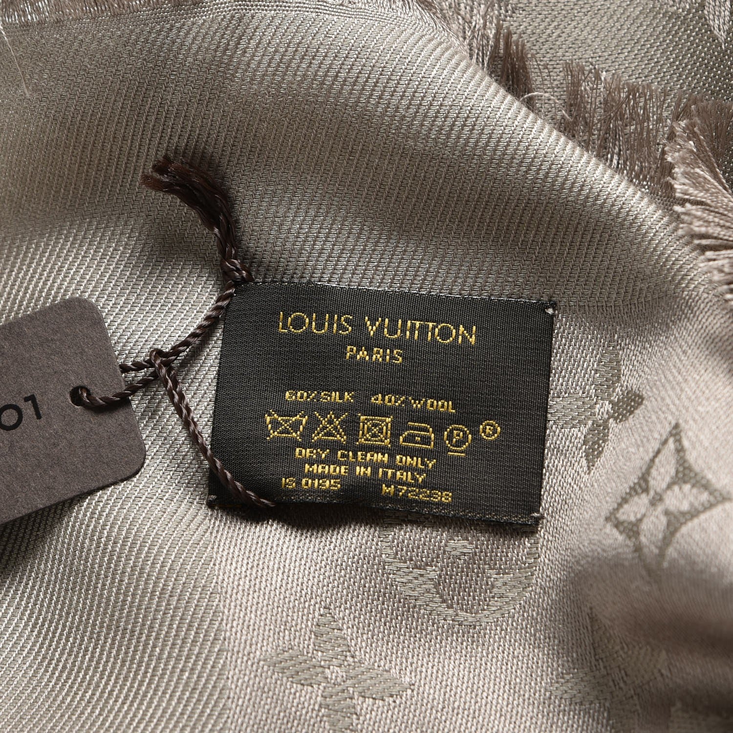 Louis Vuitton Silk Wool Monogram Shawl Verone 5 of 6