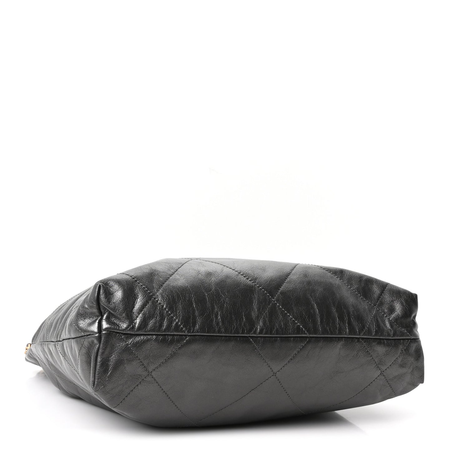 Metallic Calfskin Quilted Small Chanel 22 Ruthenium