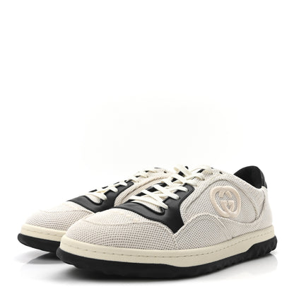 Gucci Canvas Calfskin Mens Mac80 Sneakers 8.5 Natural Black 4 of 10