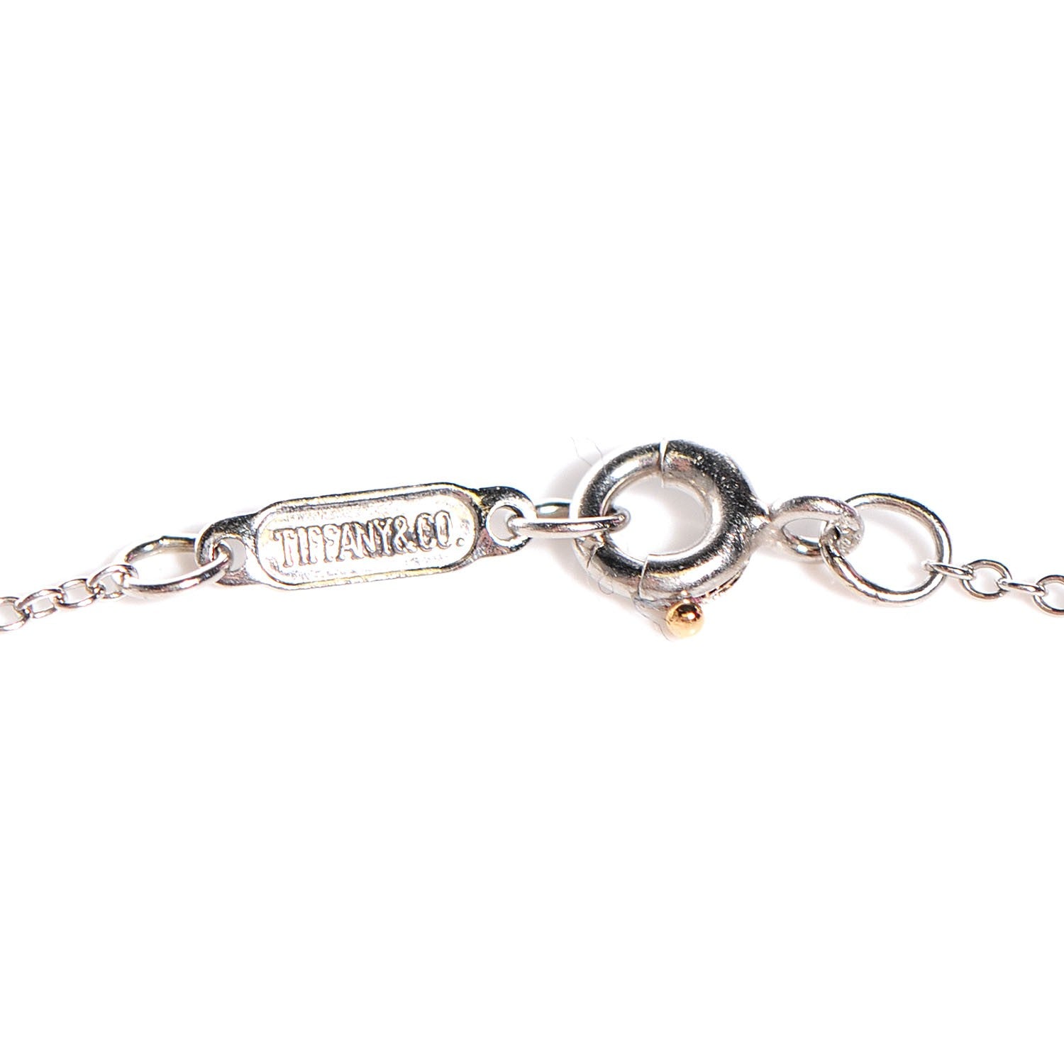 Tiffany Platinum Diamond Small Cross Pendant Necklace 3 of 5