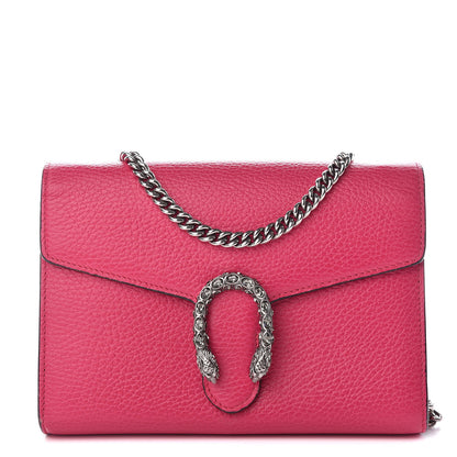 Gucci Dollar Calfskin Crystal Mini Dionysus Chain Wallet Box Pink 1 of 12