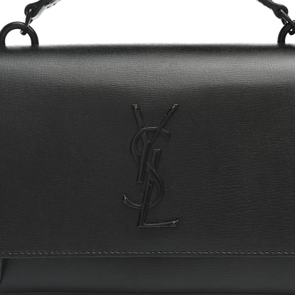 Saint Laurent Calfskin Monogram Sunset Chain Wallet Black 7 of 12