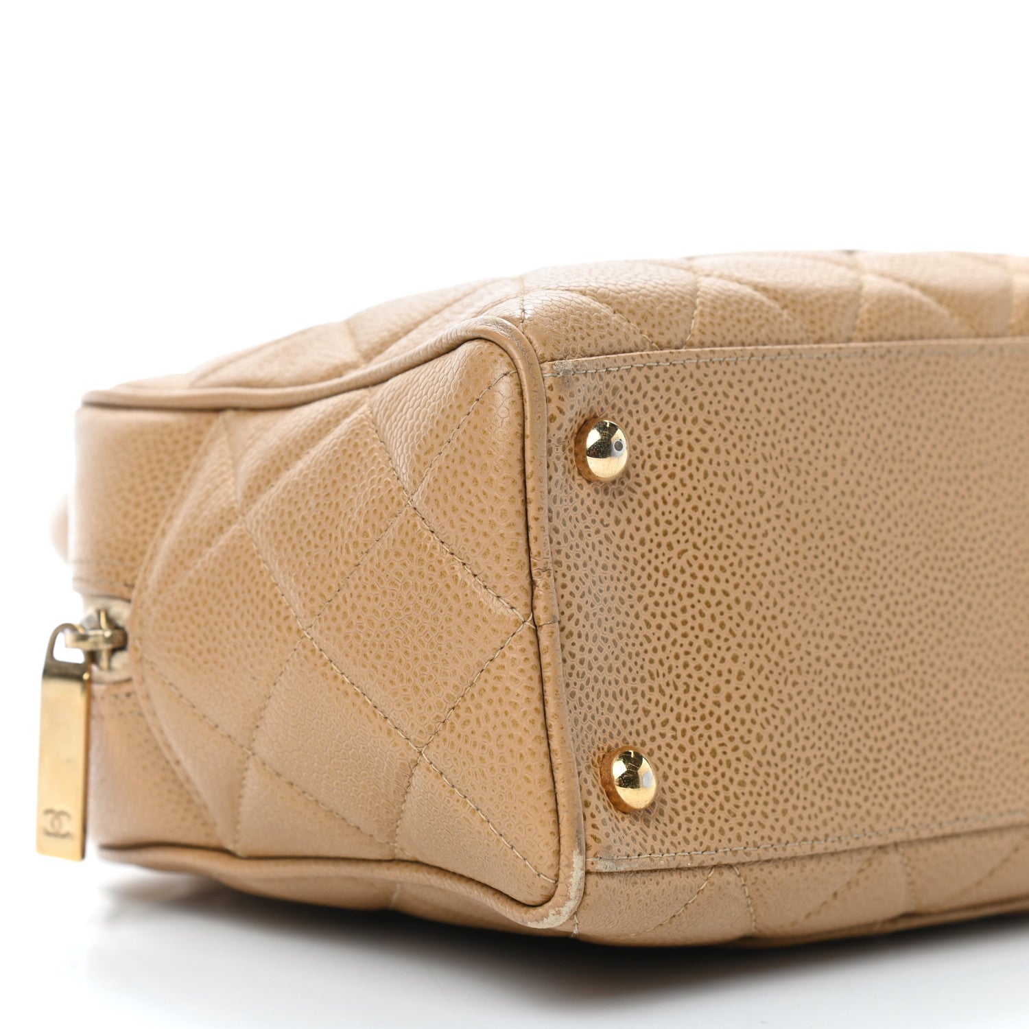 Chanel Caviar Quilted Small Bowler Beige 8 of 14