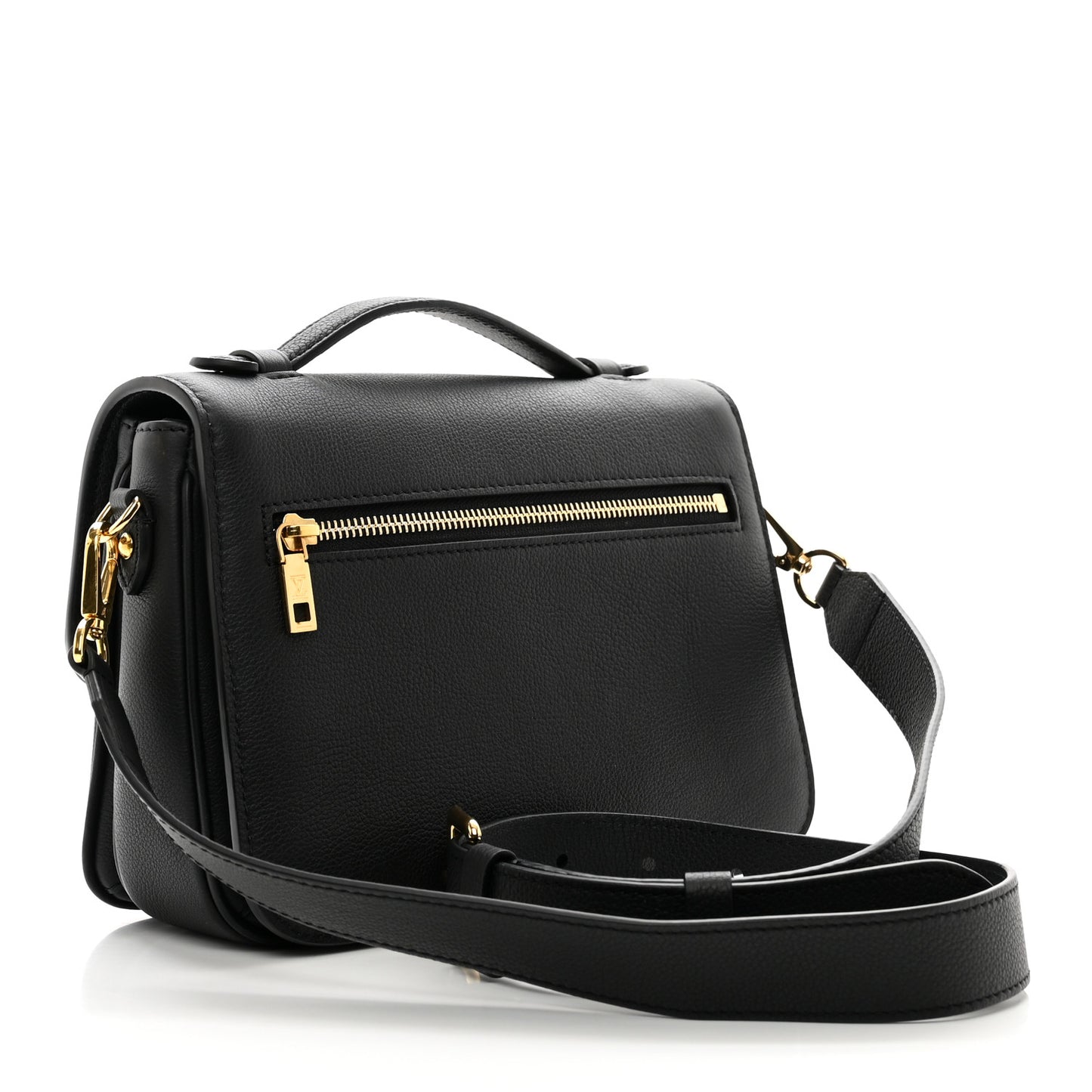 Grained Calfskin Lockme Oxford Black