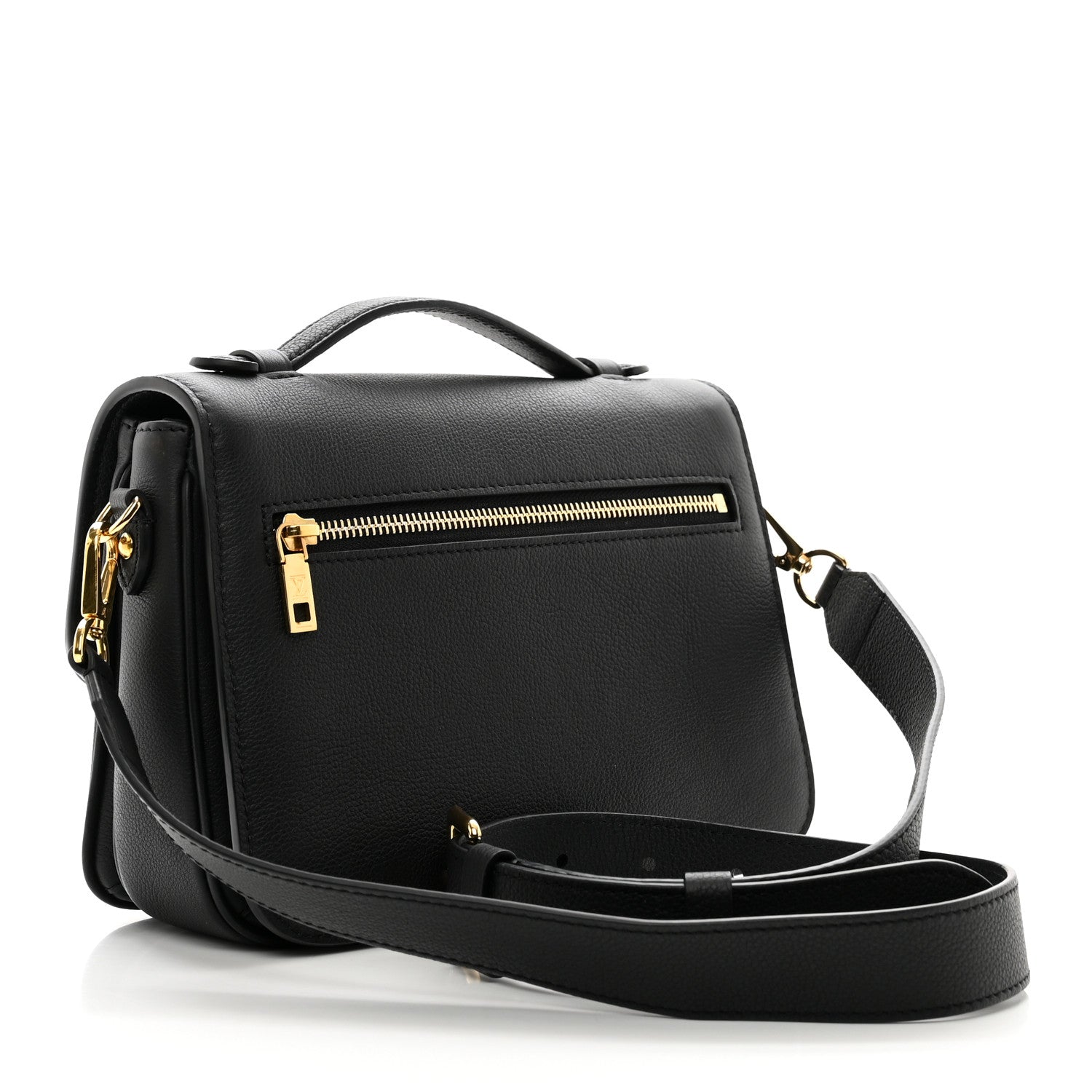 Louis Vuitton Grained Calfskin Lockme Oxford Black 3 of 12
