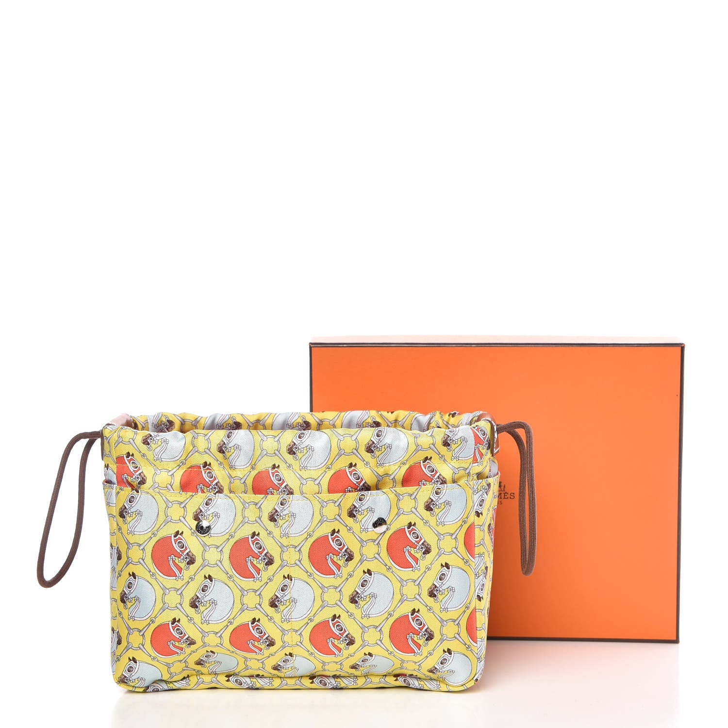 Hermes Silk Barenia Tatersale Fourbi 20 PM Pouch 10 of 10