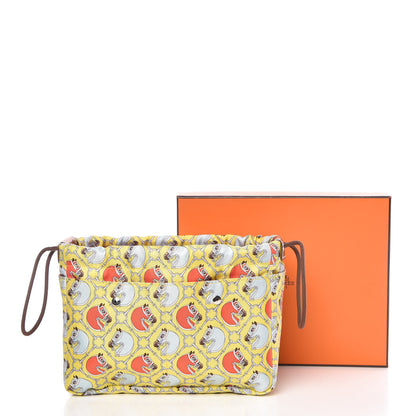 Hermes Silk Barenia Tatersale Fourbi 20 PM Pouch 10 of 10