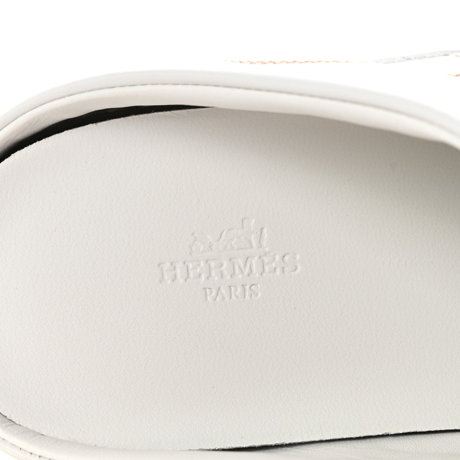 Hermes Calfskin Mens Keep Mule Sneakers 42 White Naturel 8 of 10