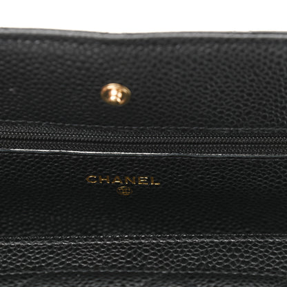Chanel Caviar Quilted Wallet On Chain WOC Black 12 of 13