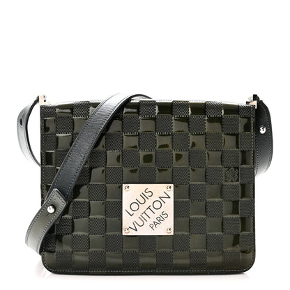 Louis Vuitton Damier Vernis Cabaret Bag Petrole Blue 1 of 11