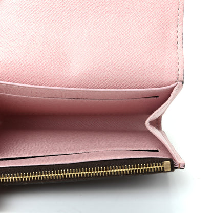 Louis Vuitton Damier Ebene Rosalie Coin Purse Rose Ballerine 5 of 7