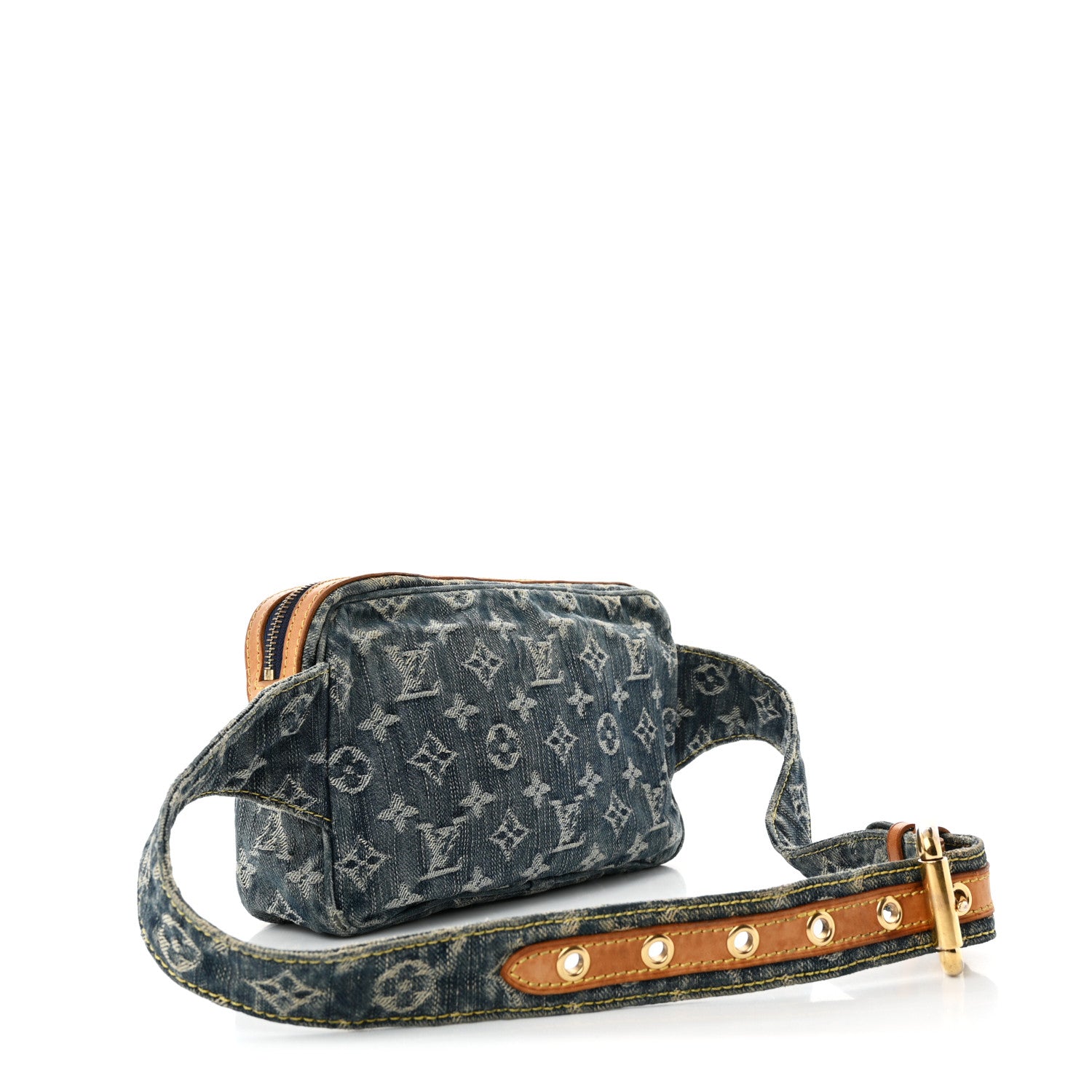 Louis Vuitton Monogram Denim Bum Bag Blue 3 of 12