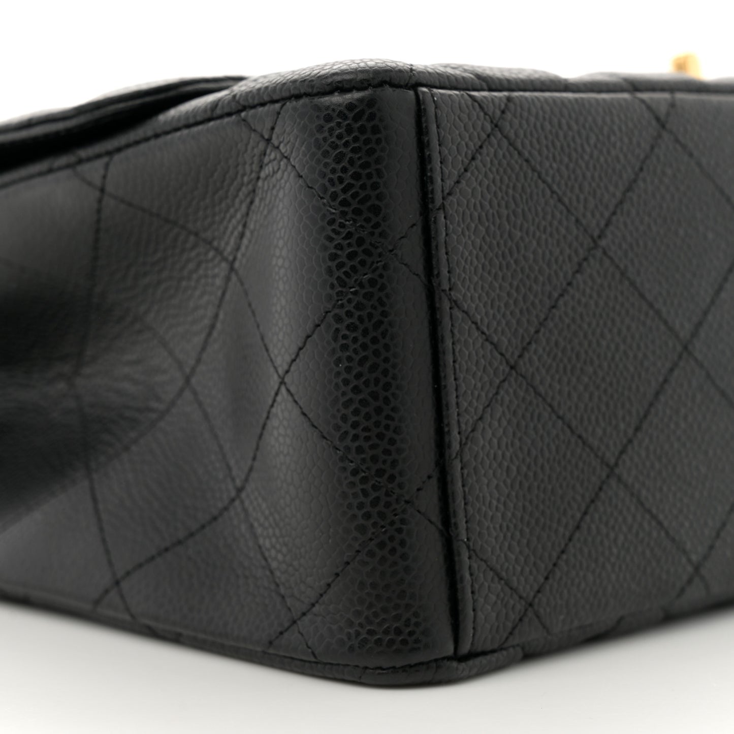 Caviar Quilted Maxi Single Flap Black