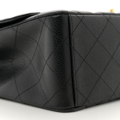 Chanel Caviar Quilted Maxi Single Flap Black 9 of 11