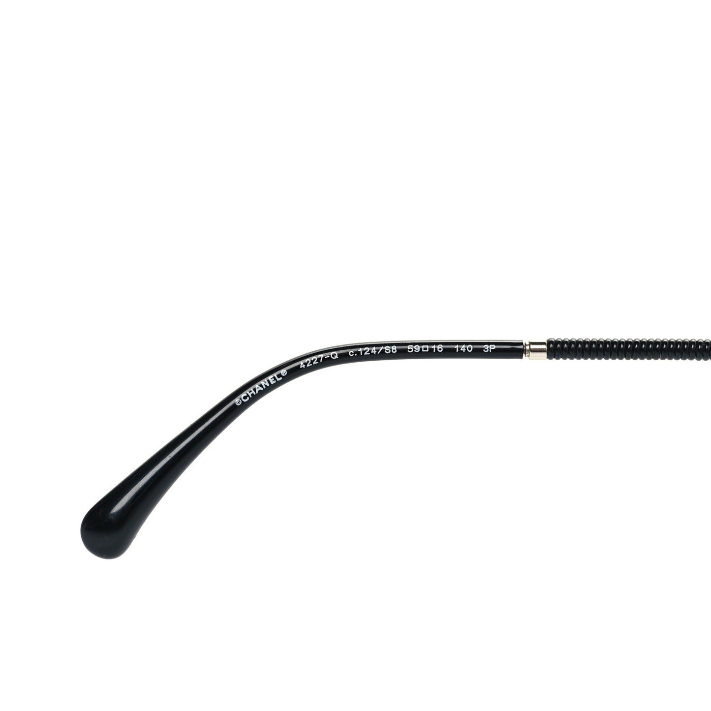 Metal Lambskin Polarized Pilot Fall Sunglasses 4227-Q Black