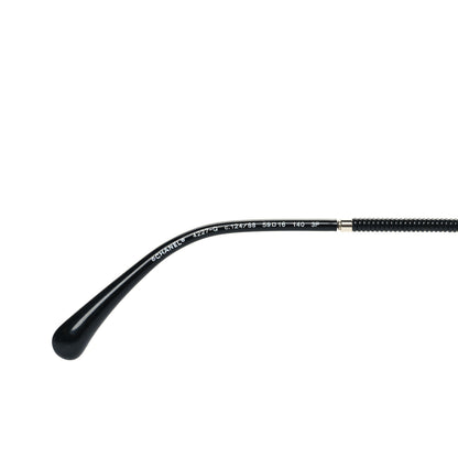 Chanel Metal Lambskin Polarized Pilot Fall Sunglasses 4227-Q Black 5 of 9